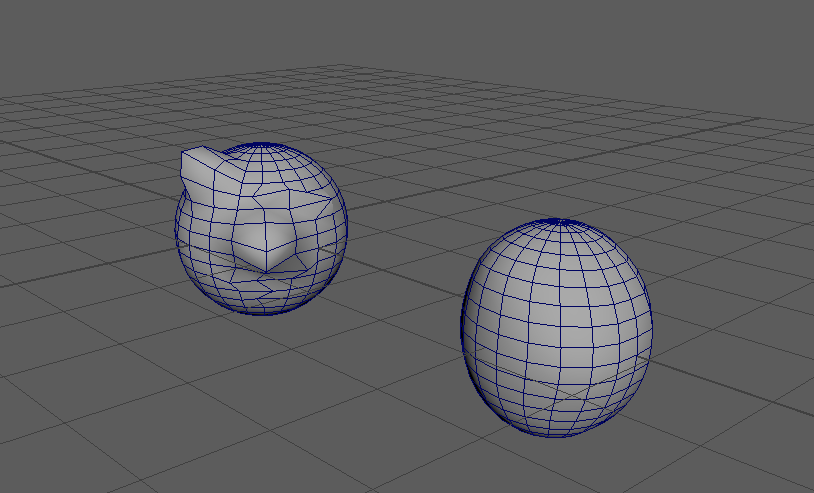 An example of a smoothing algorithm. Left - Non Smoothed Mesh \ Right - Smoothed Mesh